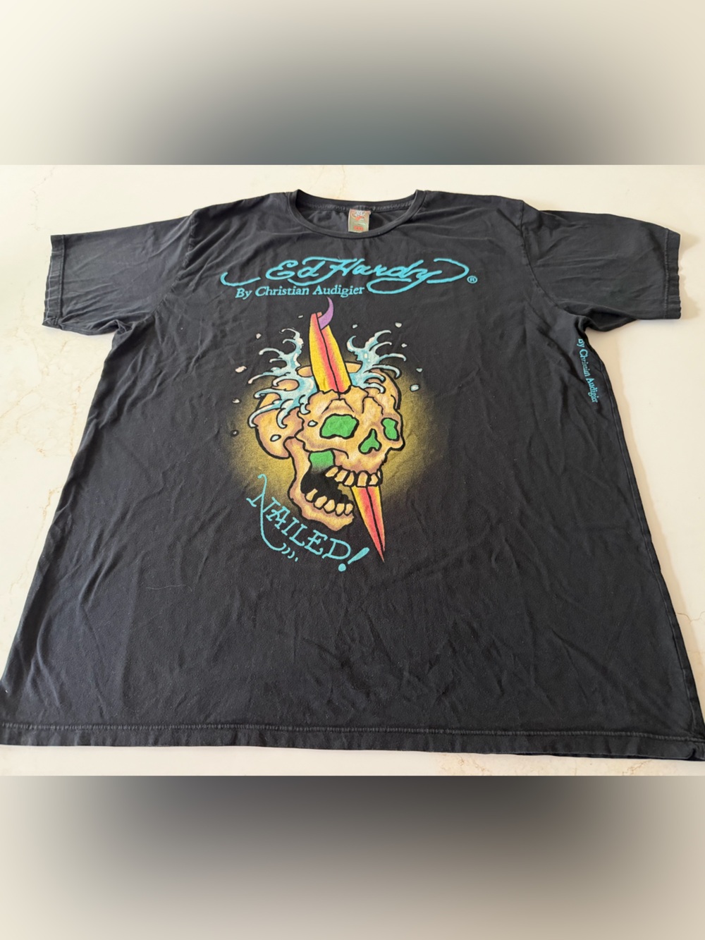 Ed Hardy Black skull t-shirt
